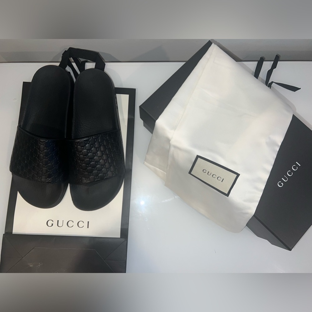 Authentic Gucci Slides - Picture 2 of 13